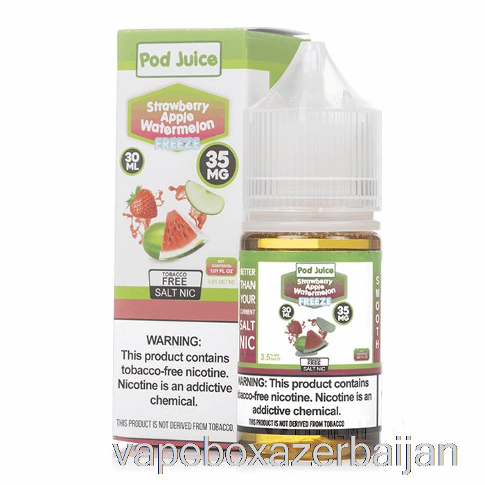 E-Juice Vape FREEZE Strawberry Apple Watermelon - Pod Juice - 30mL 55mg